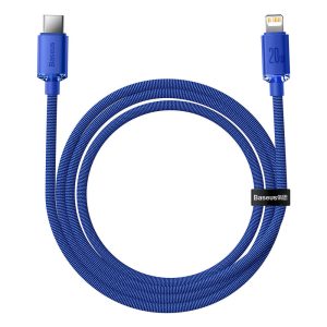 کابل USB-C به لایتنینگ بیسوس مدل Crystal Shine